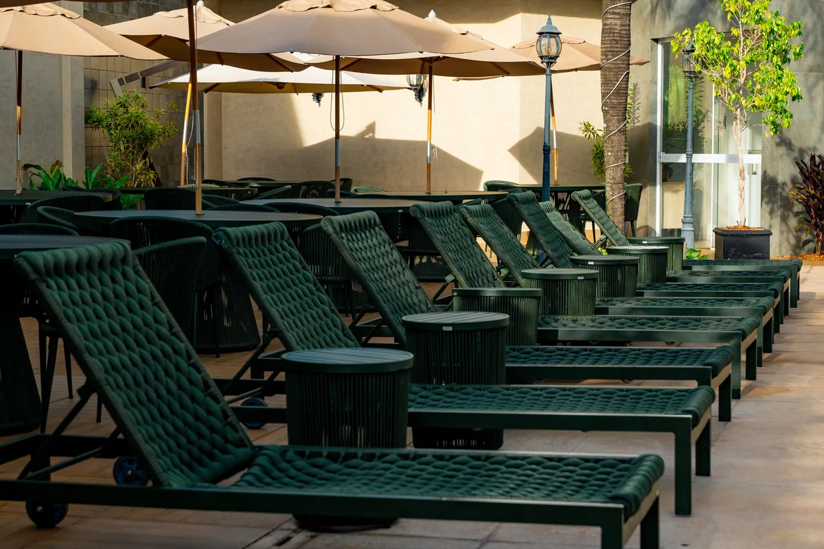 Área externa do Nadai Confort Hotel e Spa em Foz do Iguaçu