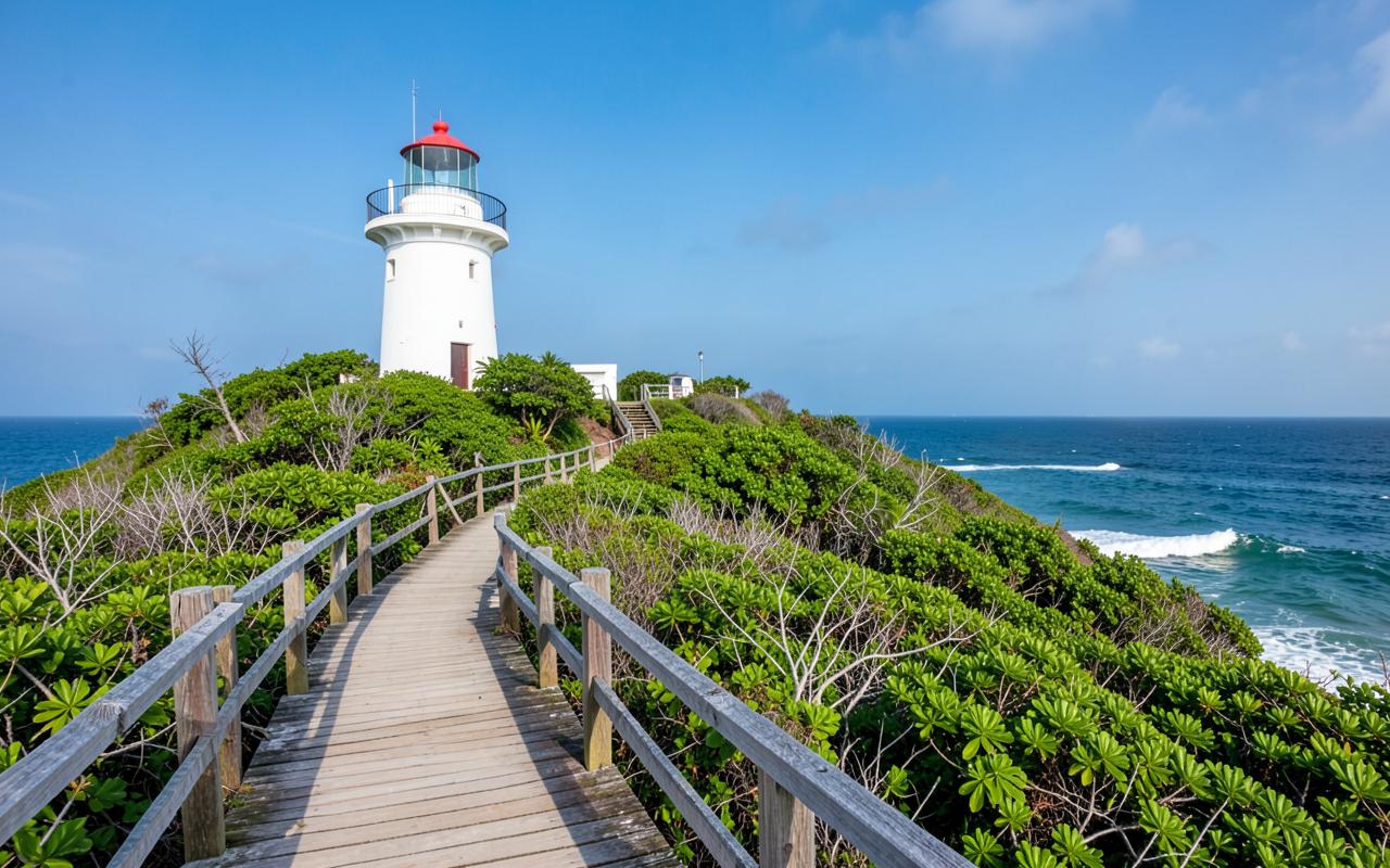 Farol das Conchas na Ilha do Mel, Paraná